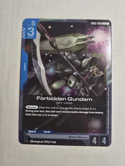 Forbidden Gundam Gundam Card Game Dual Impact Rare . GD02-006 - Image 1