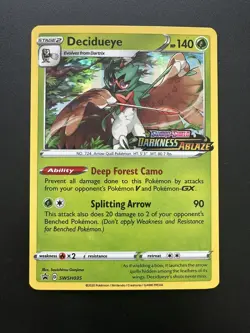 Pokemon Card Decidueye - Prerelease Sword & Shield Promo Cards Promo SWSH035 - Image 1