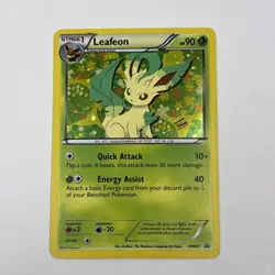Leafeon 2013 BW Black Star Promo BW87 Holo Pokemon Card NM - Image 2