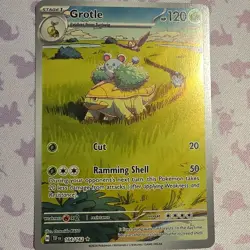 Pokemon Grotle 164/162 SV05 Temporal Forces Holo Illustration Rare Kato 120 HP - Image 1