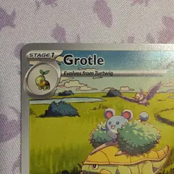 Pokemon Grotle 164/162 SV05 Temporal Forces Holo Illustration Rare Kato 120 HP - Image 2