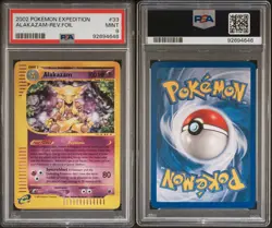 Pokemon ALAKAZAM 33/165 Reverse Holo 2002 Expedition PSA 9 - Image 3