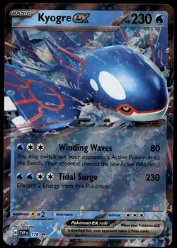 KYOGRE EX 178 HOLO PROMO SCARLET & VIOLET PROMO POKEMON NEAR MINT - Image 1