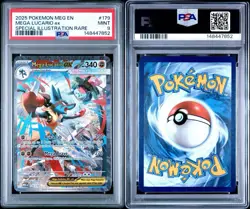 2025 POKEMON MEG EN-MEGA EVOLUTION #179 MEGA LUCARIO EX PSA 9 - Image 3
