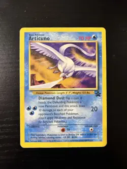 Pokemon card Articuno Promo #22 Original movie Heavily Played - Image 1