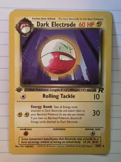 Dark Electrode Team Rocket Uncommon LP Pokemon 34/82 1st Edition - Image 1
