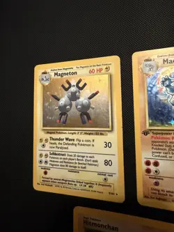 Pokemon Base Set Holo Lot Clefairy Hitmonchan Poliwrath Magneton Machamp 1st Ed - Image 3