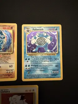 Pokemon Base Set Holo Lot Clefairy Hitmonchan Poliwrath Magneton Machamp 1st Ed - Image 5