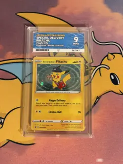 Special Delivery Pikachu SWSH074 Promo Sword & Shield 2020 Pokemon ACE 9 Mint - Image 1