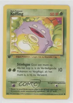 Koffing Dutch 1st Ed. Pokemon Base Set #51 1999 - Image 1