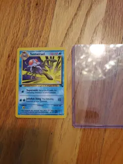 1999 Pokemon Pokemon Fossil 1st Edition #44 TENTACRUEL - Image 3