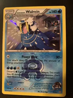 Team Aqua's Walrein 5/34 | XY - Double Crisis | Holo Rare | Pokemon - Image 1