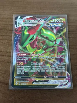 Pokemon TCG - Rayquaza VMAX 111/203 Evolving Skies Holo Ultra Rare Near Mint - Image 1