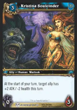 Heavy Play WoW TCG Kristina Soulcinder Blood of Gladiators World of Warcraft - Image 1