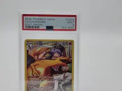 2022 Pokemon Sword & Shield Full Art Charizard Lost Origin #TG03 PSA 9 MINT - Image 2