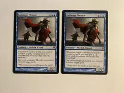 2X Played MTG Magic The Gathering Lullmage Mentor Zendikar Rare Card - Image 1