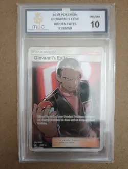 MGC 10 Giovannis Exile 67/68 Full Art Rare Hidden Fates Trainer PSA Pokemon Card - Image 1