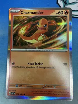 Charmander 026/197 Obsidian Flames Scarlett Violet Holo Pokemon Card - Image 1