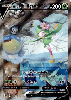 Pokemon Hisuian Lilligant V 163/189 Astral Radiance Alternate Art Rare NM - Image 1