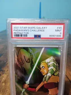 Clone Wars Ahsoka Card PSA 9 Star Wars Refractor - Image 2
