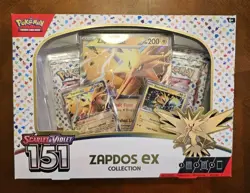 Pokemon TCG Scarlet and Violet 151 Zapdos EX Collection Box Factory Sealed - Image 1
