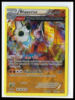 Pokemon TCG - Rhyperior (Omega) XY - Primal Clash #77/160 - Near Mint or Better - Image 1