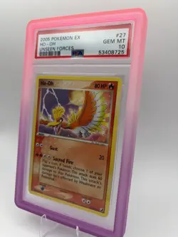 Pokemon Ho-Oh Unseen Forces Rare Basic #27/115 English 2005 PSA 10 low pop 49 - Image 2