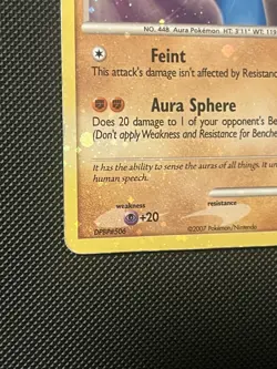 Lucario (3/11) DP Trainer Kit - w/swirls - Holo Bleed - MP - Pokemon TCG - Image 3