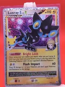 Luxray GL LV.X 109/111 Celebrations Textured Ultra Rare Holo Pokemon Card * New - Image 1