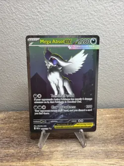 Mega Absol EX 180/132 ME01 Holo Rare Illustration Card - Image 1