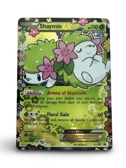 Pokemon TCG Shaymin EX XY148 Promo Holo English 2016 Card - Image 1
