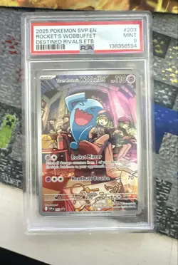 Team Rocket's Wobbuffet 203 Sv: Scarlet & Violet Promo Cards Holo - Image 1