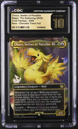 Choco, Seeker of Paradise Chocobo Track Foil MTG Final Fantasy CGC 10 PRISTINE - Image 1