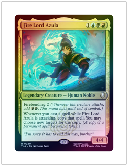 1x Fire Lord Azula, Foil, Avatar The Last Airbender, Magic MTG NM - Image 1