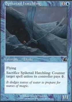 [1x] Spiketail Hatchling - Foil Played, English Prophecy MTG Magic - Image 1