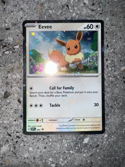 Pokemon TCG Cards Eevee SVP043 Black Star Promo Holo NM - Image 3