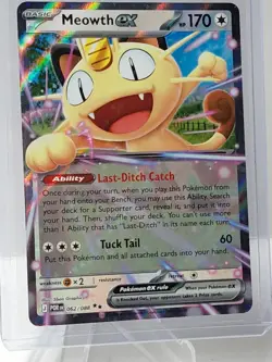 2026 Pokemon TCG Me03: Perfect Order Meowth ex 062/088 Holo NM - Image 2