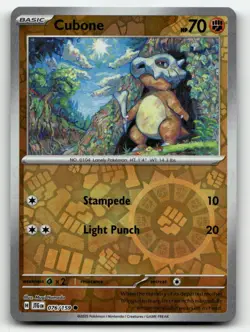 Cubone 076/159 Common Journey Together Pokemon Reverse Holo Near Mint - Image 1