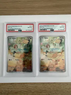 2023 Pokemon TCG Scarlet & Violet Illustration Rare Ralts #211/198, 8 PSA. - Image 4