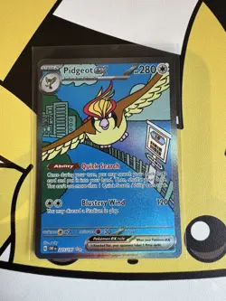 Pidgeot EX 225/197 Obsidian Flames Special Illustration Rare Pokemon TCG best - Image 1