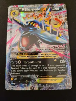 M Sharpedo EX Pokemon XY Black Star Promo XY200 - Image 1