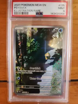 2023 POKEMON MEW EN-151 ILLUSTRATION RARE #175 PSYDUCK PSA 9 - Image 1