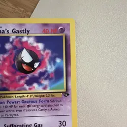 Vintage 2000 Pokemon TCG Gym Challenge SABRINA'S GASTLY 97/132 LP-MP Eng. Unltd. - Image 4