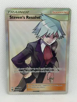 Pokemon Steven's Resolve Full Art Holo Trainer 2018 Celestial Storm 165/168 - Image 1