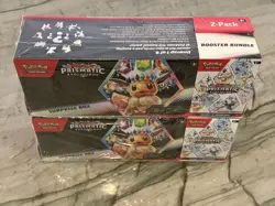 (LOT OF 2) Pokemon Prismatic Evolutions Sam’s Club Surprise Box + Booster Bundle - Image 2