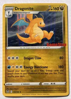 Dragonite 131/195 Gamestop Stamped Holo Promo Silver Tempest Pokemon Unsealed - Image 1