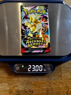HEAVY! 23.00g Pokemon TCG Ascended Heroes Booster Pack (SEALED) god packU🔥 - Image 3