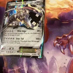 Pokemon Steelix EX XY Steam Siege 67/114 Holo Ultra Rare HP Heavily Played - Image 3