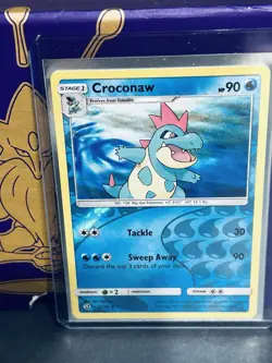 Croconaw 23/70 Dragon Majesty Reverse Holo Uncommon Pokemon Card NM - Image 1