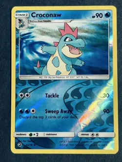 Croconaw 23/70 Dragon Majesty Reverse Holo Uncommon Pokemon Card NM - Image 2